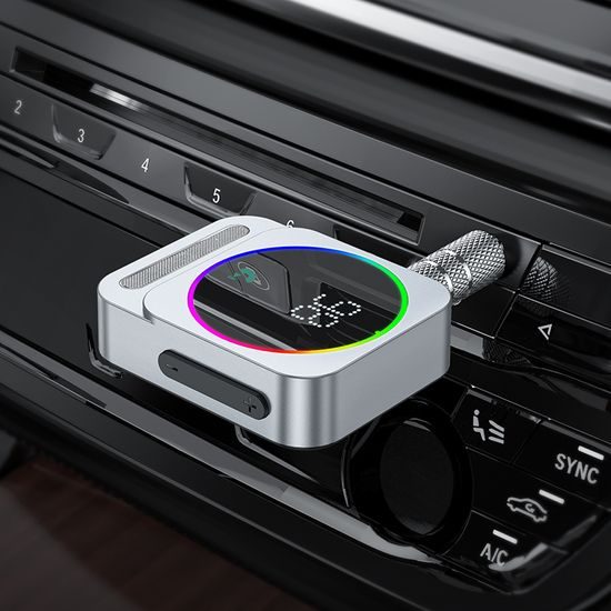 Borofone BC52 True Way zvukový přijímač, Bluetooth, AUX, stříbrný