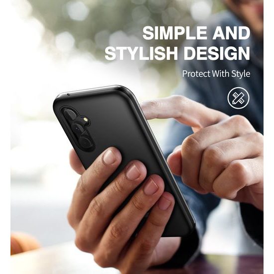 Suritch 360 Hoesje Samsung Galaxy A54 - Schokbestendig - met Screenprotector - Zwart