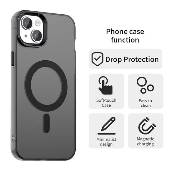 Techsuit CandyCase MagSafe, iPhone 13, μαύρο