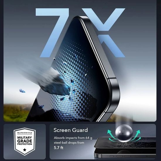 ESR Privacy Armorite Σκληρυμένο Γυαλί UltraFit, iPhone Air, 3 τεμάχια