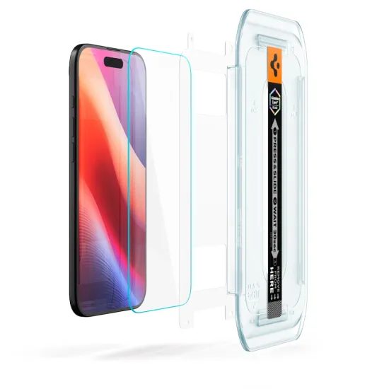 Spigen Glass.TR EZFit με εφαρμοστή, 2 τεμάχια, Σκληρυμένο γυαλί, iPhone Air