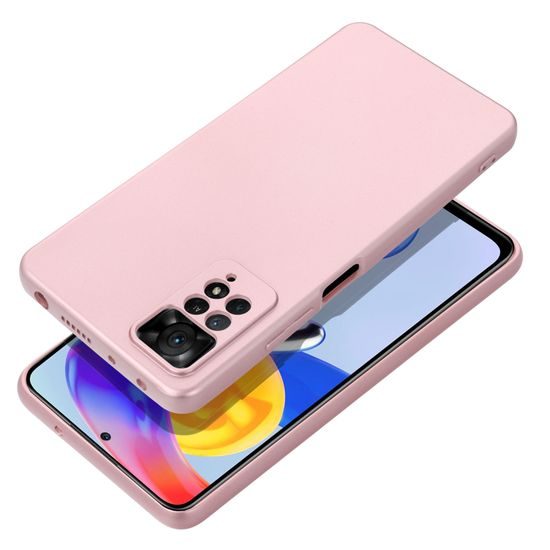 Metallic obal, Xiaomi Redmi Note 12S, růžový