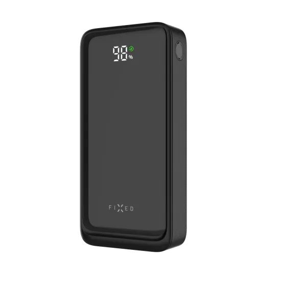 FIXED Zen2 20 powerbank LCD kijelzővel, 20 000 mAh, PD 20W, fekete