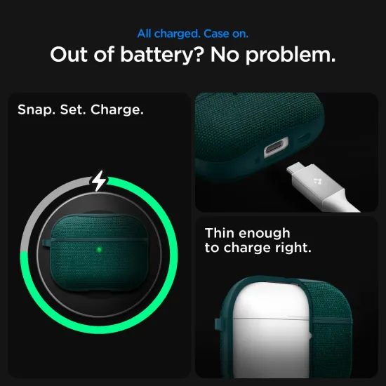 Spigen Urban Fit, Apple AirPods Pro 3, σκούρο πράσινο