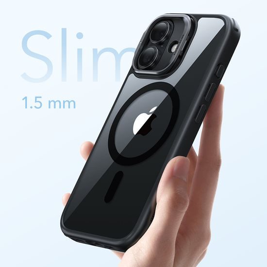 Kryt ESR Classic Hybrid HaloLock Kickstand, iPhone 17, clear black