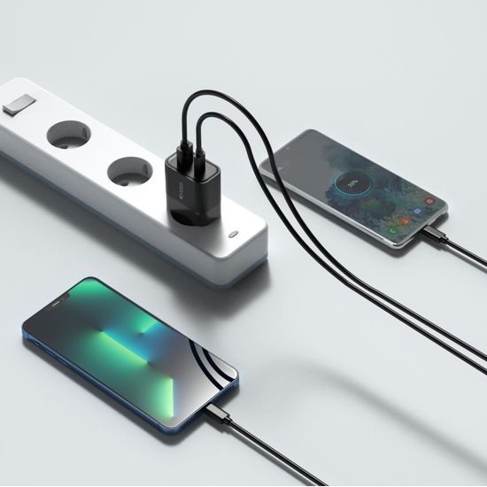 Tech-Protect C30W Φορτιστής 2 Θυρών, PD30W/QC3.0, Μαύρος