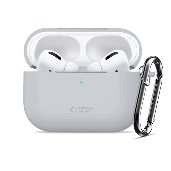 Tech-Protect Θήκη Σιλικόνης, Apple AirPods Pro 3, γκρι