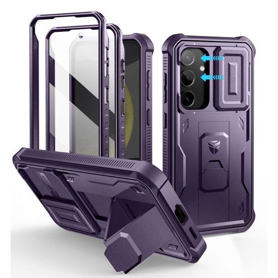 Dexnor 360 Kickstand Camprotector Husă Samsung Galaxy S24, mov
