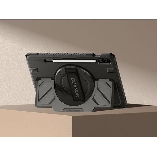 Dexnor 360 Περιστρεφόμενη θήκη, Samsung Galaxy Tab S9 FE Plus, μαύρη