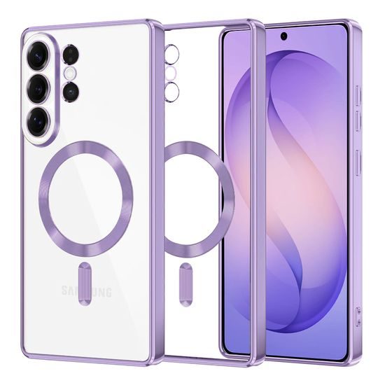 Techsuit Luxury Crystal MagSafe, Samsung Galaxy S26 Ultra, fialový