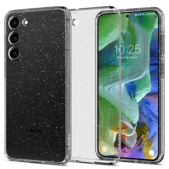 Spigen Liquid Crystal telefontok, Samsung Galaxy S23 Plus, Glitter Crystal