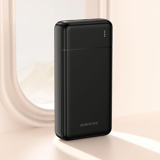 Borofone BJ88A Clever Power Bank 20000 mAh, 2× USB-A, черен