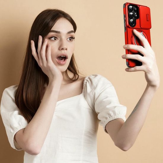 Θήκη Camslide Stand, Samsung Galaxy S26 Ultra, κόκκινη