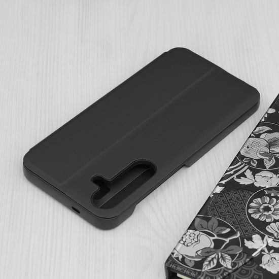Eco Leather View Case, Samsung Galaxy S25 Plus, čierne