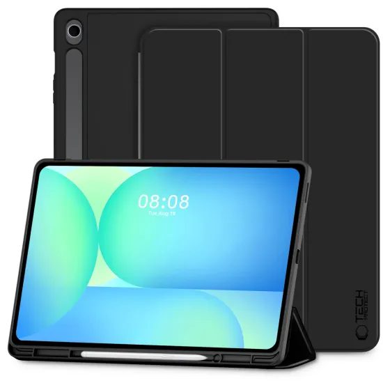 Husă Tech-Protect SC Pen pentru Samsung Galaxy Tab S10 FE Plus 13.1 (X620 / X626B), neagră