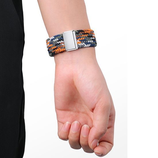 Strap Fabric Armband für Apple Watch 6 / 5 / 4 / 3 / 2 (44 mm / 42 mm) farbig, Design 1