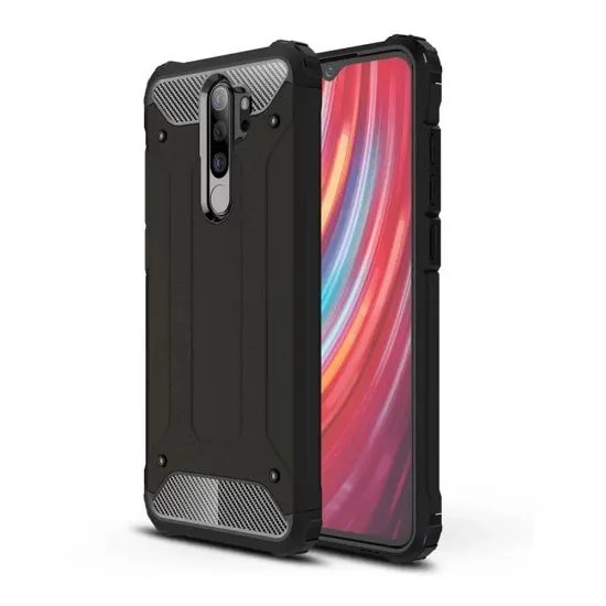 Hibrid Armor Xiaomi Redmi Note 8 Pro, fekete