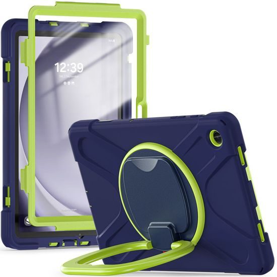 Tech-Protect X-Armor Samsung Galaxy Tab A9+ Plus 11.0", X210 / X215 / X216, Navy Lime, X210 / X215 / X216, Navy Lime