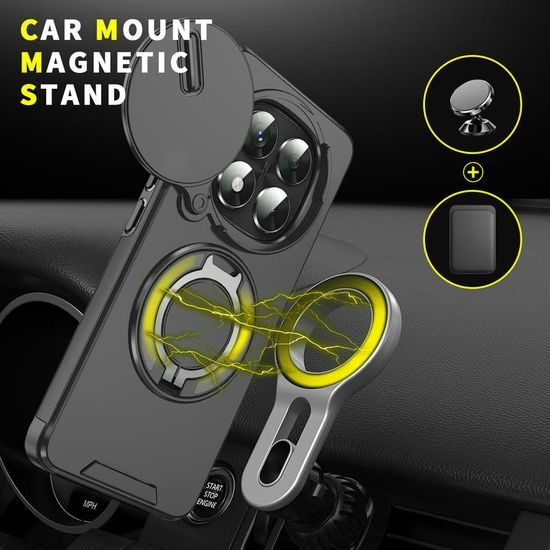 Θήκη Camslide Stand, Xiaomi Redmi Note 14 Pro Plus 5G, μαύρη