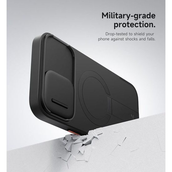 Θήκη Suritch MagSafe με Βάση Στήριξης Camprotector για iPhone 16 Plus, Μαύρη