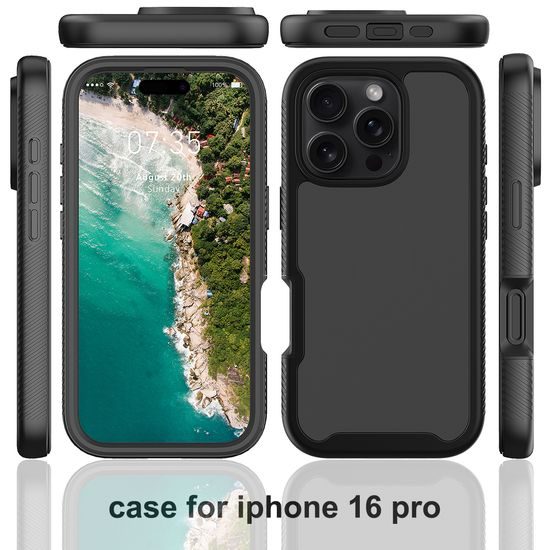 JP Defense360 θήκη, iPhone 16 Pro, μαύρη