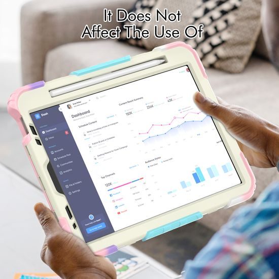 JP Solid360 Rainbow θήκη για tablet, iPad Pro 11 2018 / 2020 / 2021 / 2022, iPad Air 4 10.9 2020 / Air 5 10.9 2022