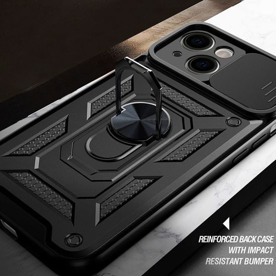 Slide Camera Armor Case obal, Xiaomi Redmi Note 10 Pro / Note 10 Pro Max, černý