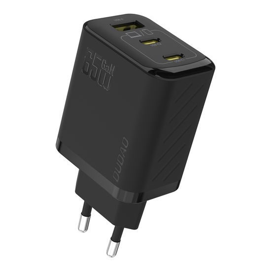Dudao A29 Ladegerät 2x USB-C + USB-A, 65W GaN - Schwarz