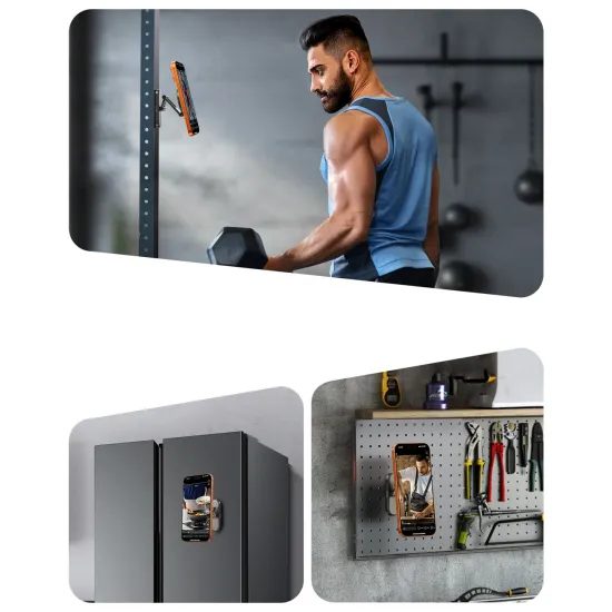 Joyroom JR-ZS520 Magnetische Handyhalterung für Metalloberflächen - 360° drehbar - Titan
