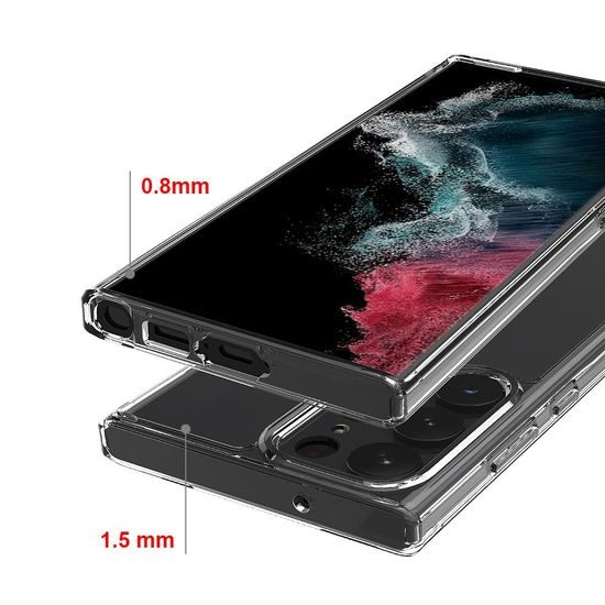 Tech-Protect Flexair Hybrid, Samsung Galaxy S23 Ultra, priehľadný