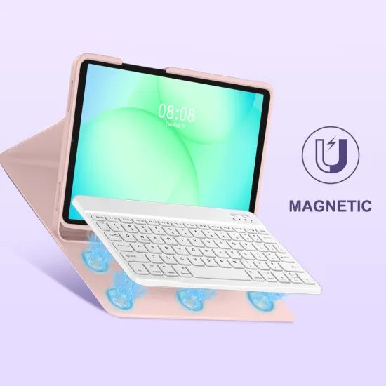 Θήκη Tech-Protect SC Pen + πληκτρολόγιο, Samsung Galaxy Tab A9+ / A11+ 11.0 X210 / X215 / X216 / X230 / X235 / X236, ροζ