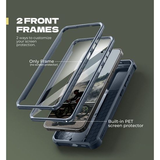 Dexnor 360 Kickstand Camprotector θήκη Samsung Galaxy S25 FE, μπλε