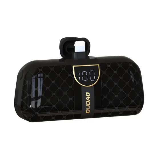 Dudao K20SL Mini powerbank σε σχήμα τσάντας, Lightning, 5000mAh, μαύρο