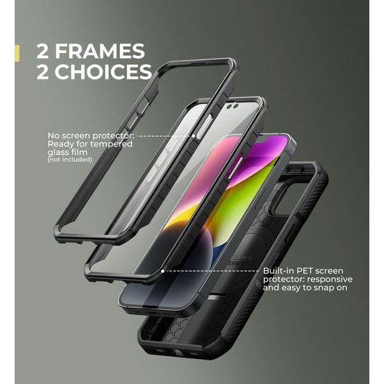 Dexnor MagSafe 360 Kickstand Camprotector Θήκη iPhone 13 / 14, Μαύρη