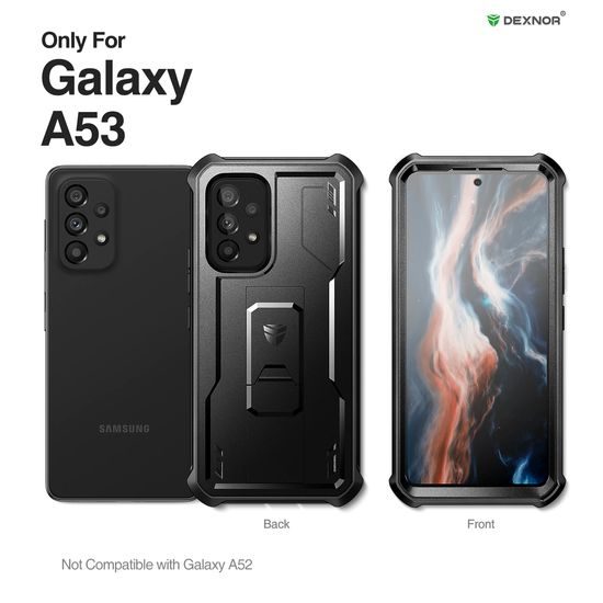 Dexnor 360 Kickstand Husă Samsung Galaxy A53, negru