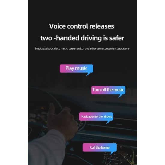7" CarPlay zaslon za auto s bežičnim CarPlay i Android Auto, 2K autokamerom i stražnjom kamerom