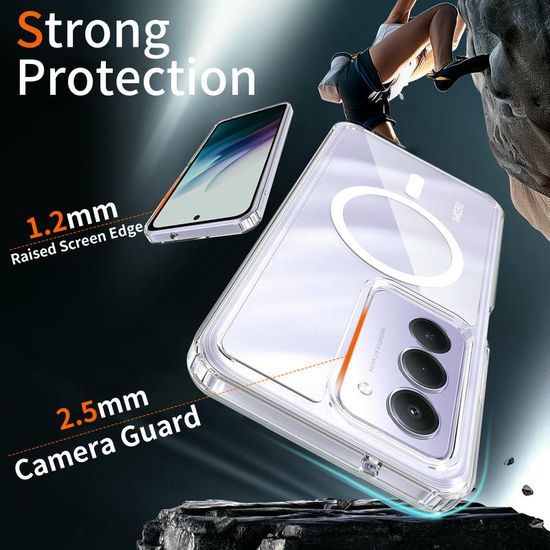 Διάφανη θήκη Magsafe, Xiaomi Redmi 15, διαφανής