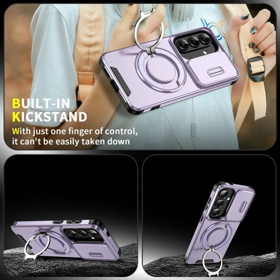 Θήκη Camslide Stand, Samsung Galaxy S26, μωβ