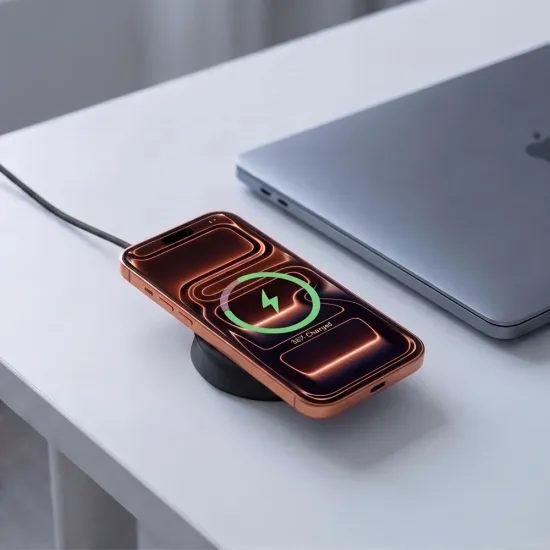 Tech-Protect A55 2v1 MagSafe bezdrôtová nabíjačka, 25 W, Qi2.2, čierna