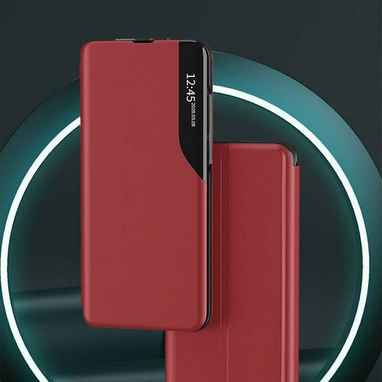 Eco Leather View Case, Xiaomi Redmi 12 4G / 5G, piros