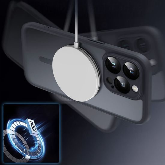 Θήκη Full Matte Mag Cover, Xiaomi Redmi Note 14 Pro Plus 5G, μαύρη