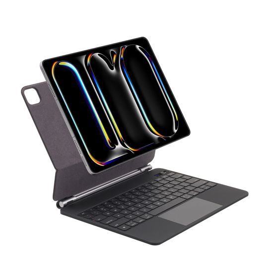 JP Magnetic Keyboard MK01 θήκη tablet με οθόνη, iPad Pro 13 2024 / 2025, μαύρο