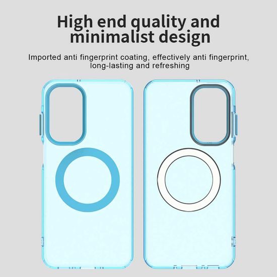 Techsuit CandyCase MagSafe Schutzhülle für Samsung Galaxy A27 5G - Magnetische Hülle mit Stoßschutz - Blau