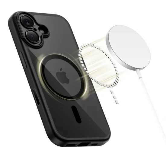 Tech-Protect MagPeak MagSafe CC, iPhone 17, μαύρο / διάφανο