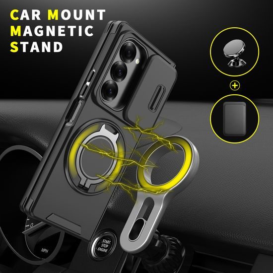Camslide Stand obal, Samsung Galaxy Z Fold 6, čierny