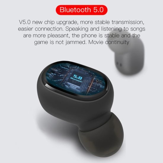 Slušalke Bluetooth E6S, črne
