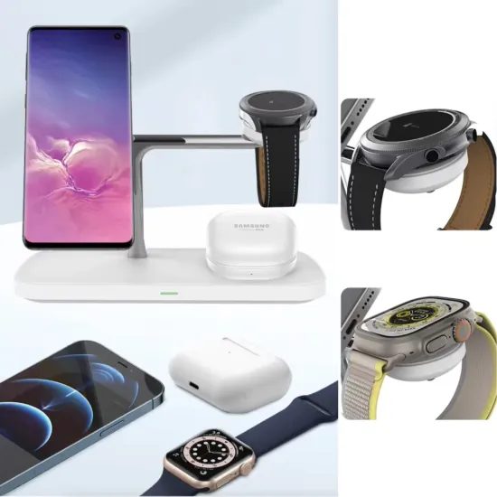 Tech-Protect QI15W-A45 caricatore wireless 3in1 MagSafe, bianco