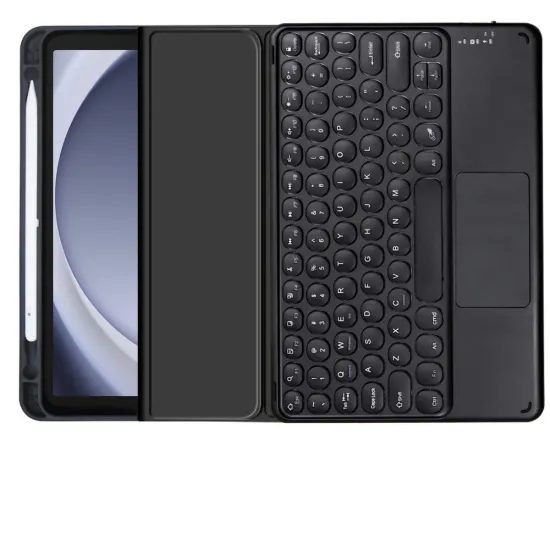 Custodia con Tastiera Bluetooth per Samsung Galaxy Tab A9, nera