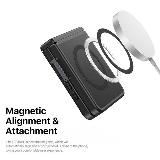 Dux Ducis Yind MagSafe obal, Samsung Galaxy Z Flip8, černý