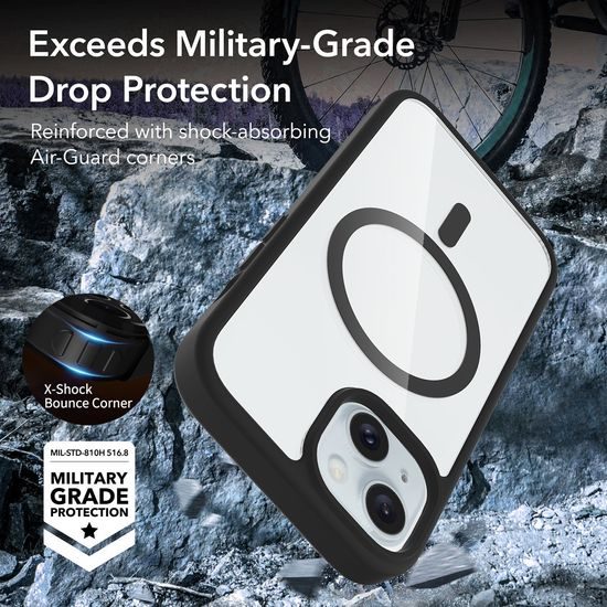 JP MagFit Clear MagSafe Θήκη με Μαγνήτη N52, iPhone 15, Πράσινο